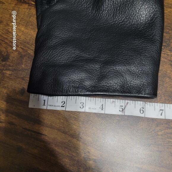 Vtg Wilsons Pelle Studio Pebbled Leather Trench Coat XL Thinsulate Lining Preppy - Picture 12 of 13